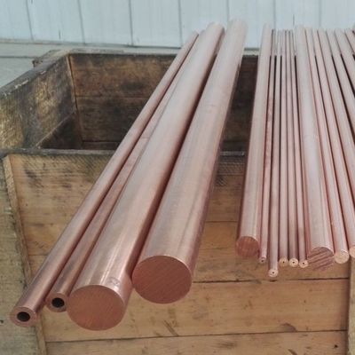 T1 T2 Copper Alloy Rod Bar / Polished Oiled Brass Round Rod